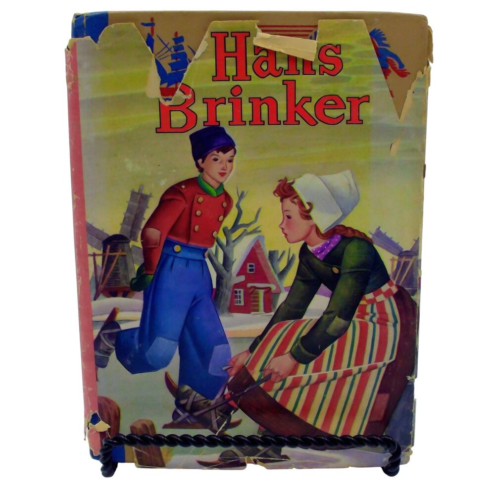 Hans Brinker or The Silver Skates Mary Mapes Dodge 1945 Illustrated Whitman HCDJ